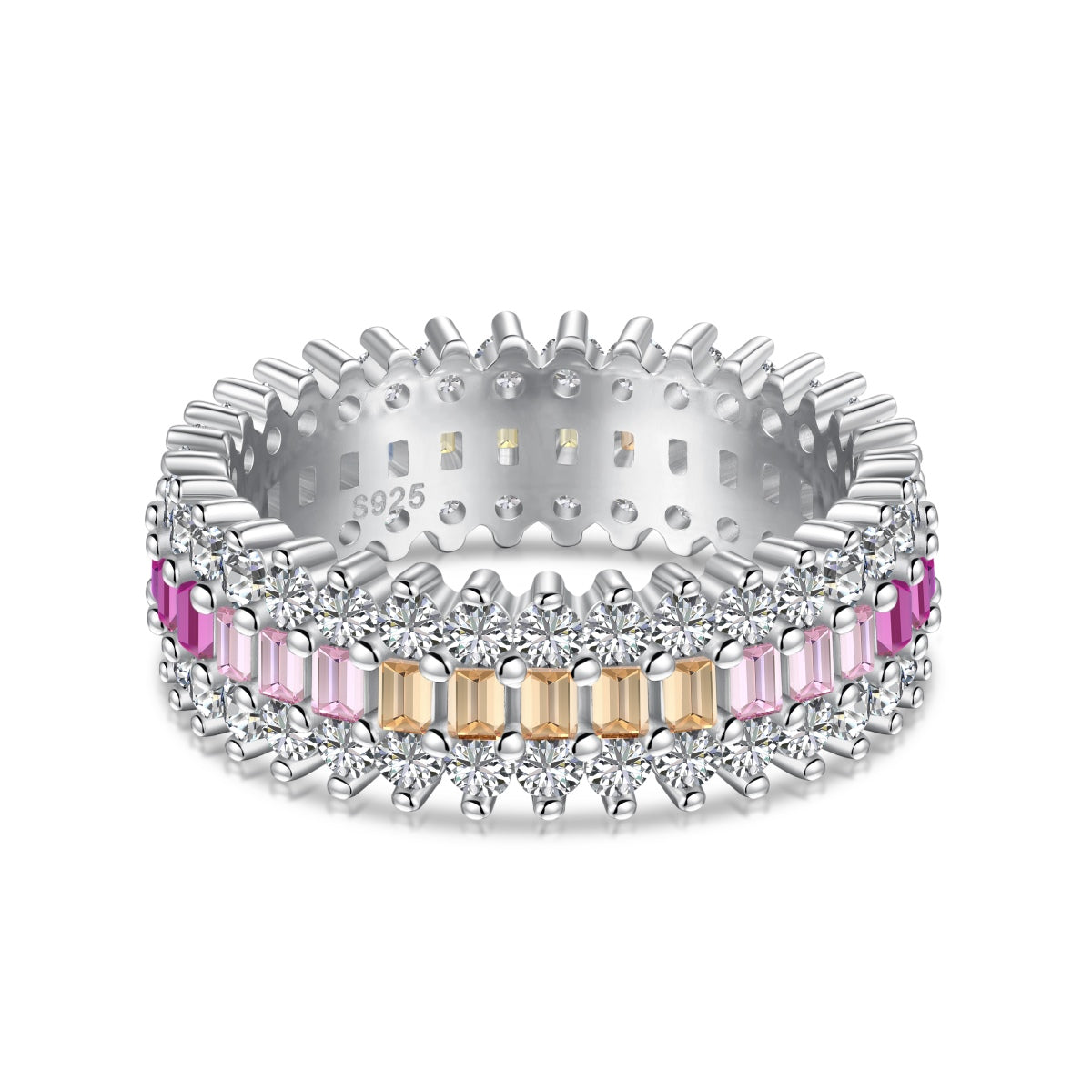 [⭐Sparkve Jewelry]Ornate Colorful Radiant Cut Daily Ring