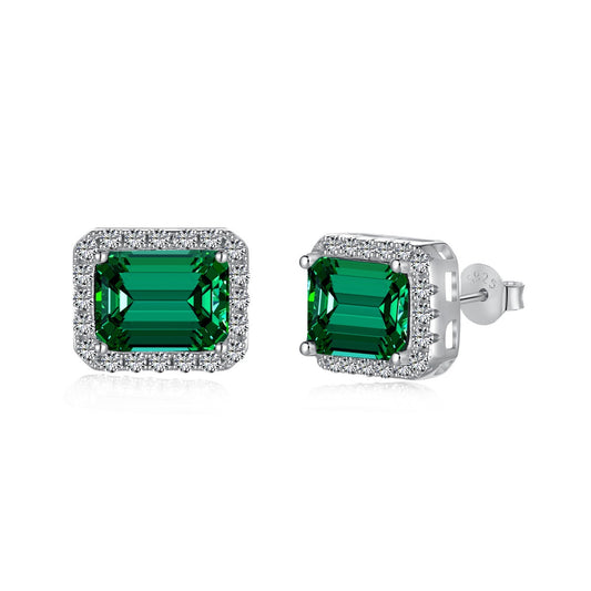 [⭐Sparkve Jewelry]Luxurious Dainty Emerald Cut Banquet Earrings