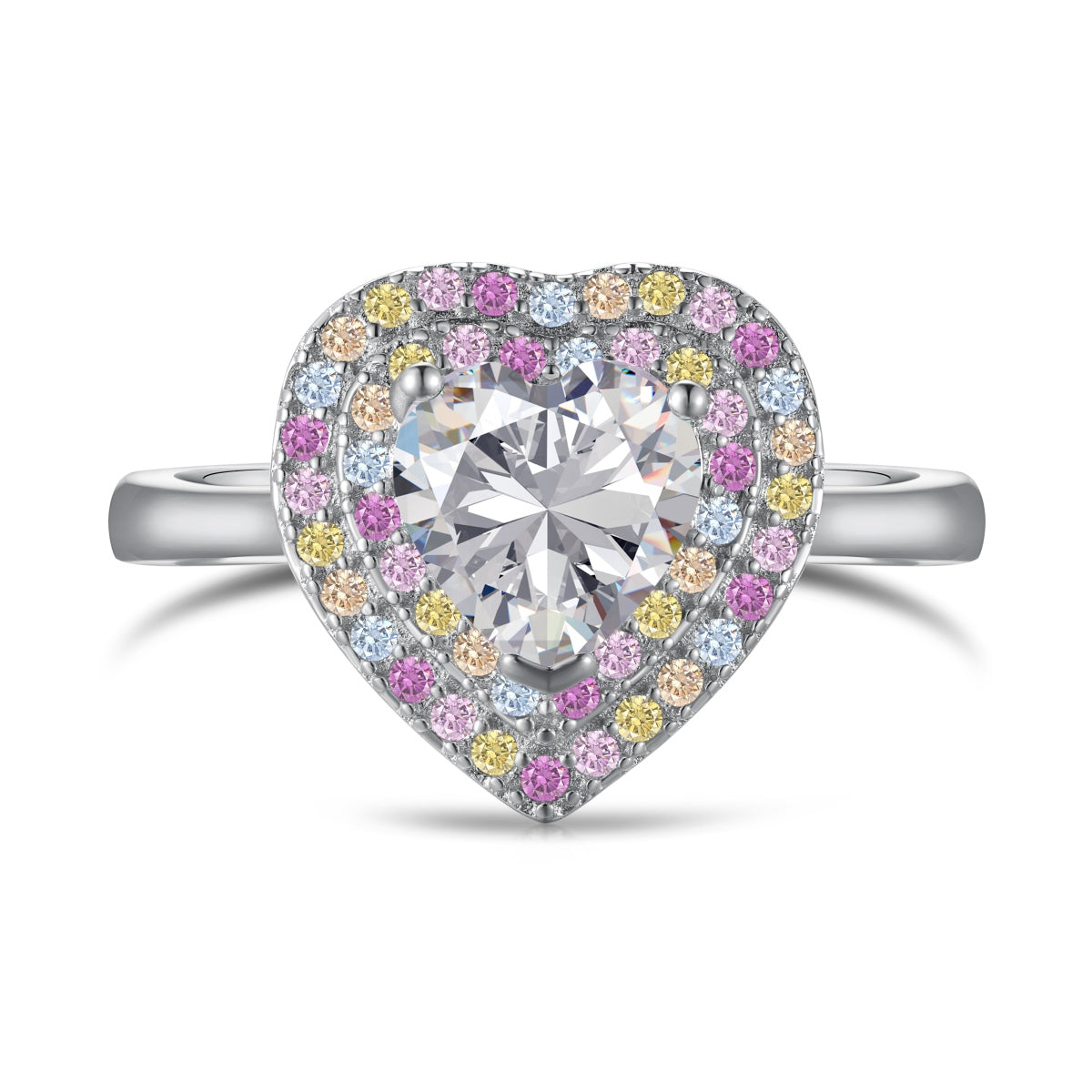 [⭐Sparkve Jewelry]Delicate Ebullient Heart Shape Wedding Ring