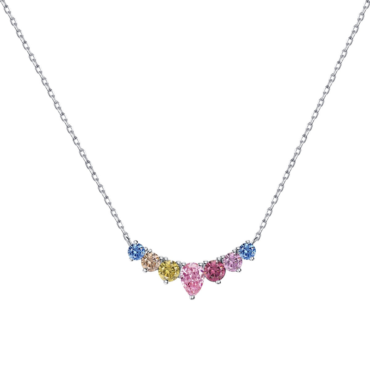 [⭐Sparkve Jewelry]Dainty Colorful Heart Necklace