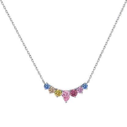 [⭐Sparkve Jewelry]Dainty Colorful Heart Necklace