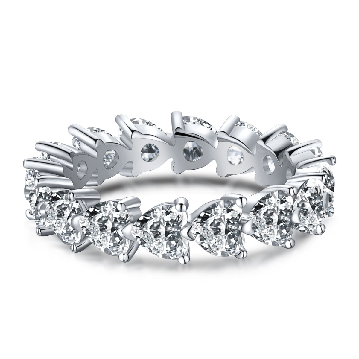 [⭐Sparkve Jewelry]0.25 Carat Radiant Romance Heart Cut Lover Ring