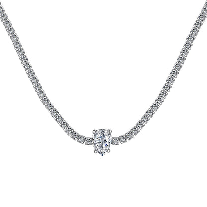 [⭐Sparkve Jewelry]1.0 carat Unique Pear Cut Tennis Necklace