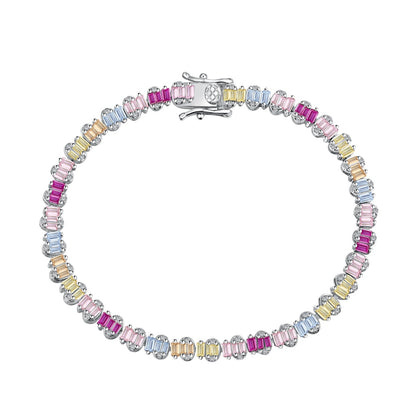 [⭐Sparkve Jewelry]Delicate Colorful Emerald Cut Party Bracelet