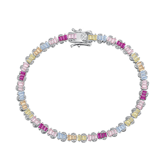 [⭐Sparkve Jewelry]Delicate Colorful Emerald Cut Party Bracelet