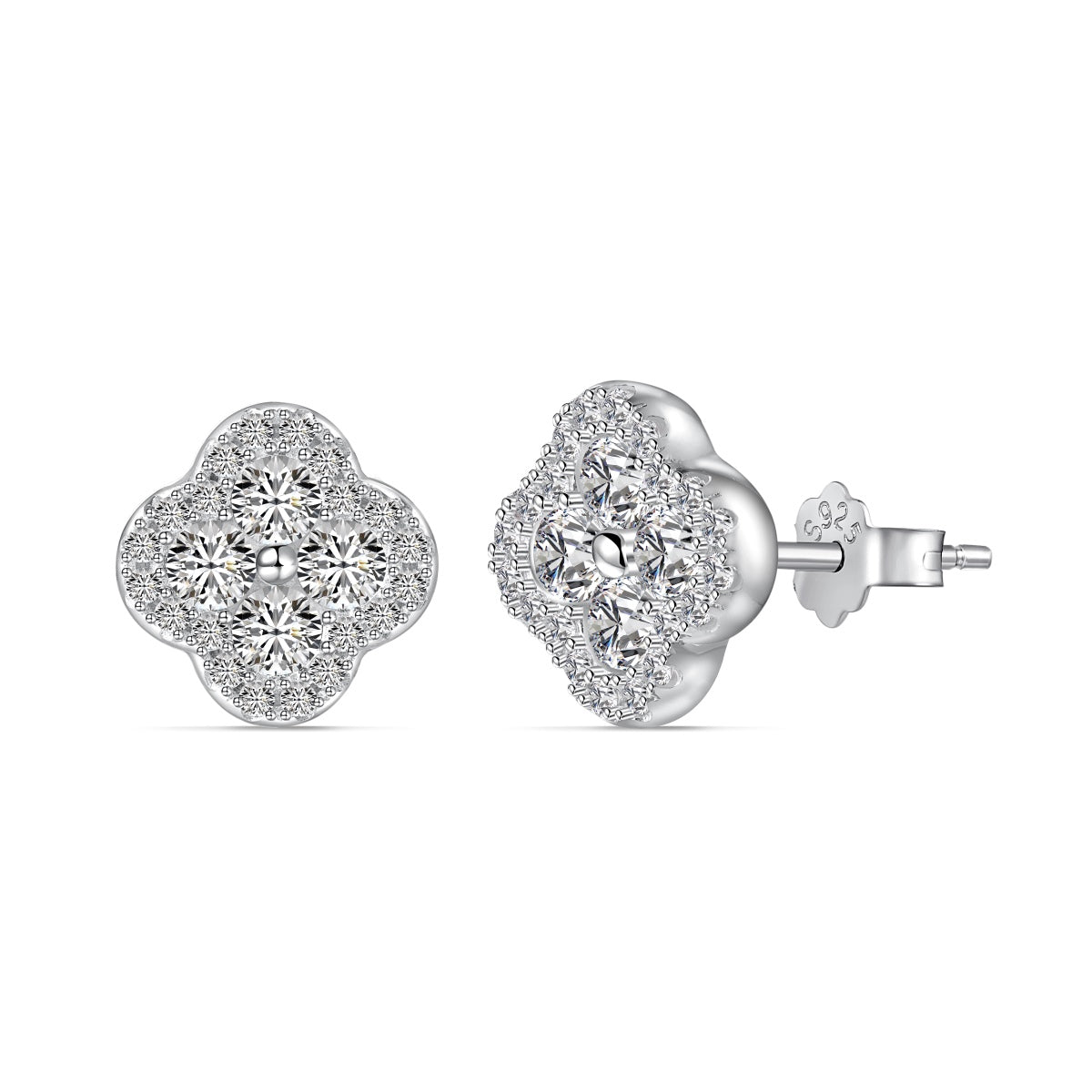 [⭐Sparkve Jewelry]Four-Leaf Clover Flower Shaped Earrings