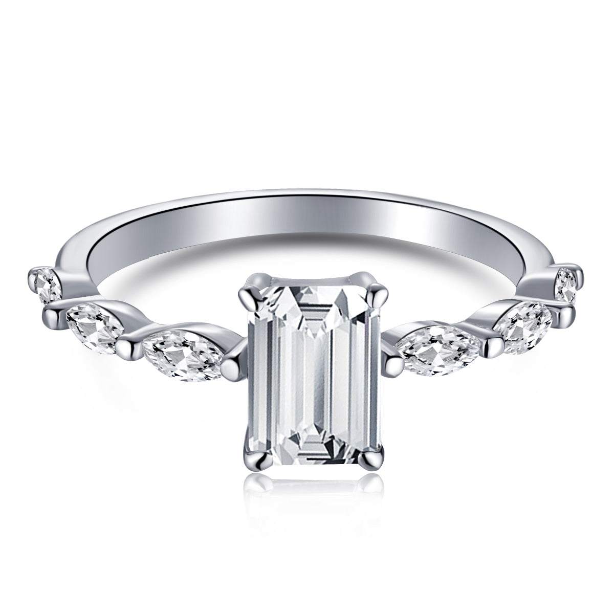 [⭐Sparkve Jewelry]1.0 Carat Dainty Resplendent Radiant Cut Daily Ring