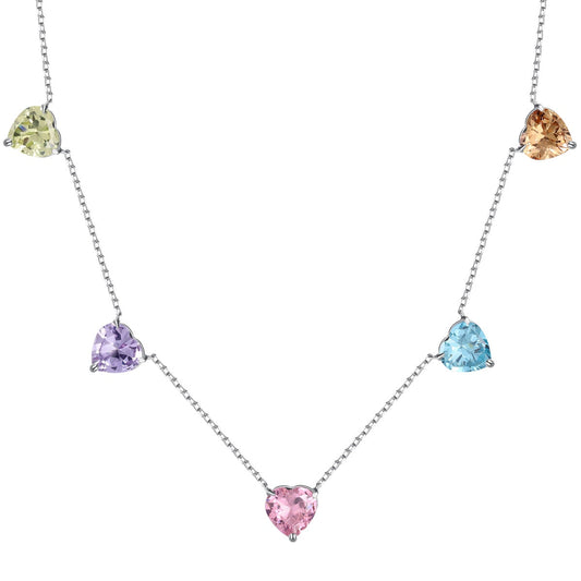 [⭐Sparkve Jewelry]⭐Sparkveling Colorful Heart Cut Necklace