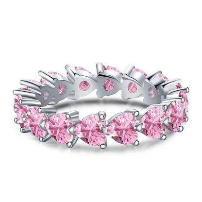 [⭐Sparkve Jewelry]0.25 Carat Radiant Romance Heart Cut Lover Ring