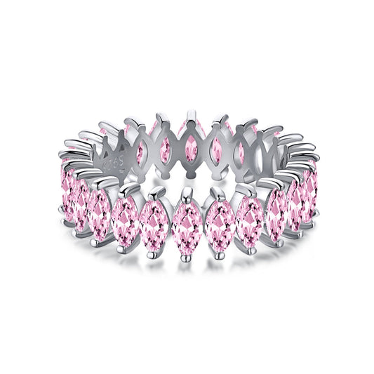 [⭐Sparkve Jewelry]Gorgeous Marquise Cut Tennis Ring