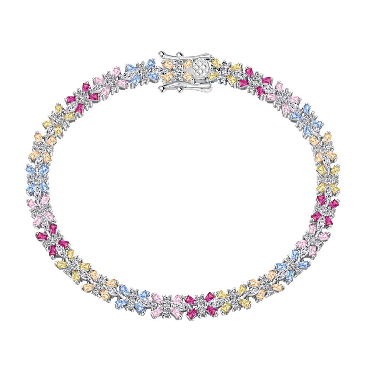 [⭐Sparkve Jewelry]Radiant Colorful Emerald Cut Party Bracelet