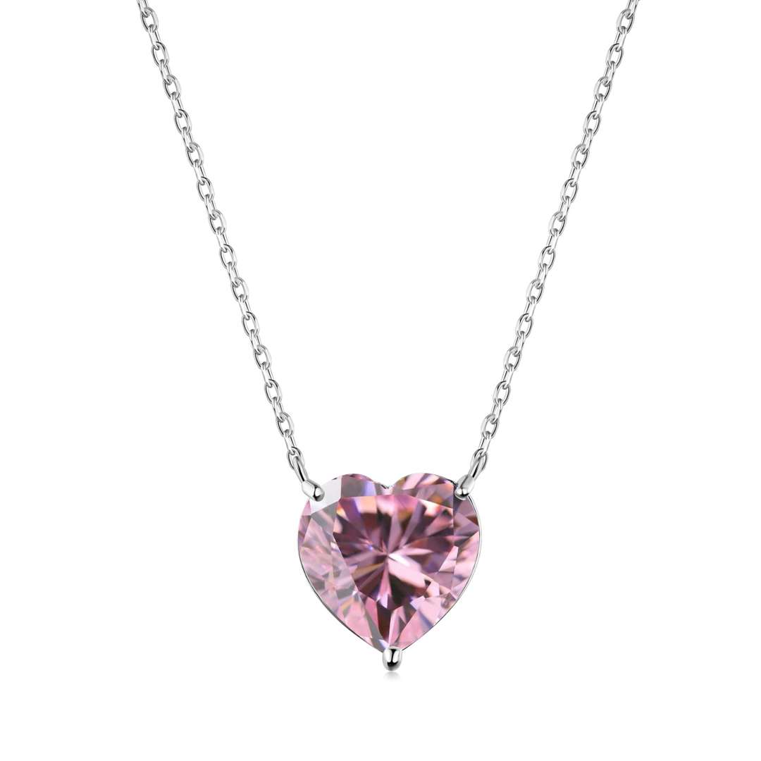 [⭐Sparkve Jewelry]6.0 carat Radiant Heart Shape Necklace