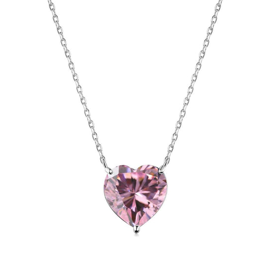 [⭐Sparkve Jewelry]6.0 carat Radiant Heart Shape Necklace