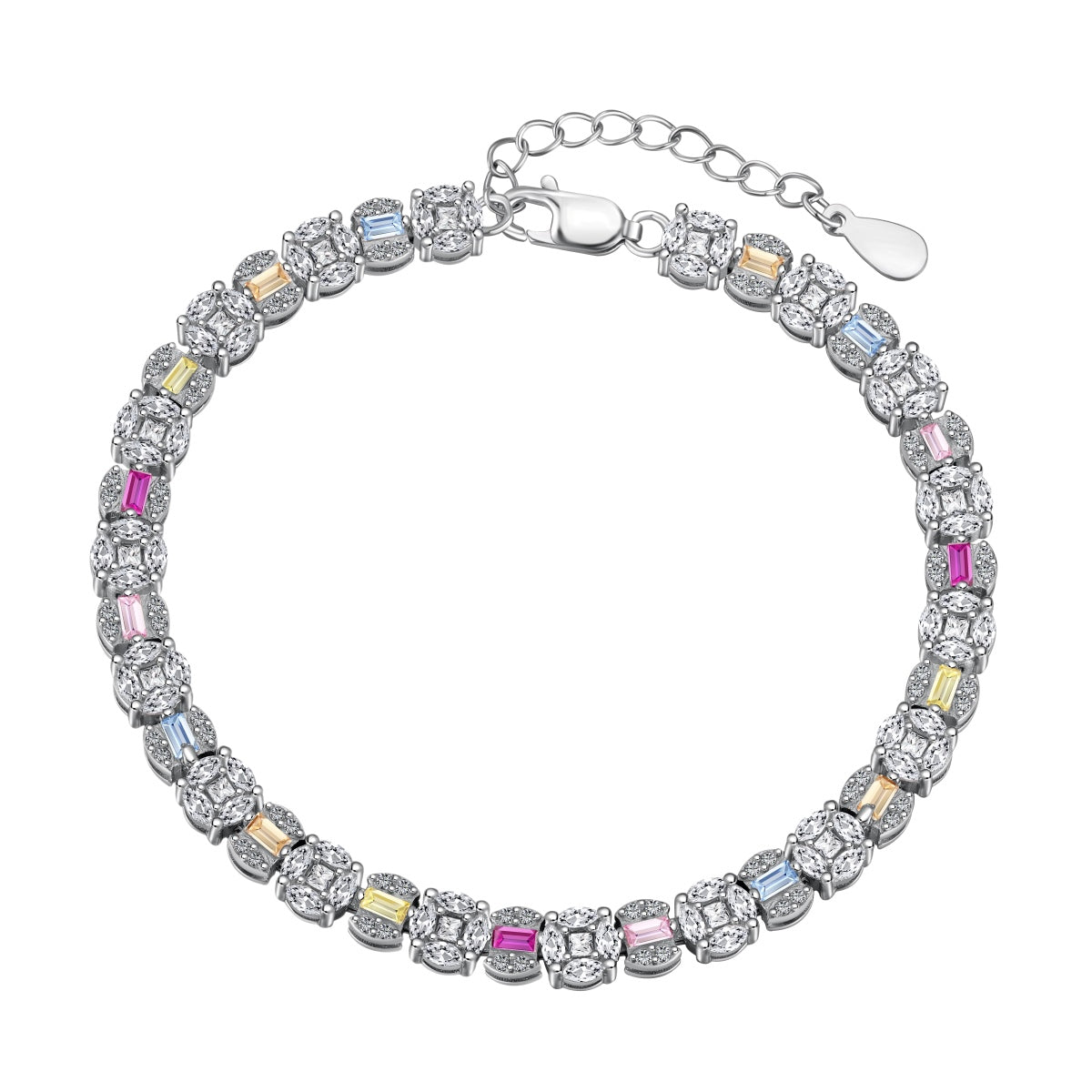 [⭐Sparkve Jewelry]Dazzling Radiant Multi Cut Daily Bracelet