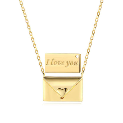 [⭐Sparkve Jewelry]Envelope Heart Shape Mother's Day Necklace