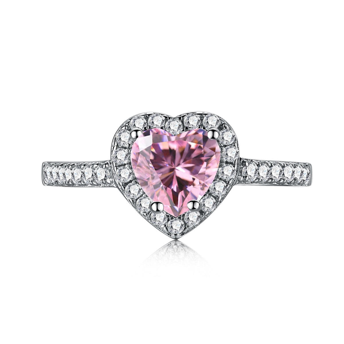 [⭐Sparkve Jewelry]Eternity Splashy Romantic Heart Shape Lover Ring