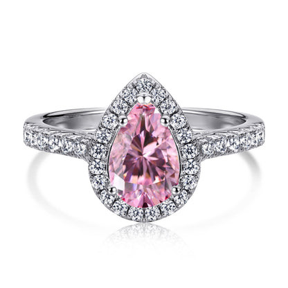 [⭐Sparkve Jewelry]1.0 Carat Luxurious Resplendent Water Drop Shape Wedding Ring