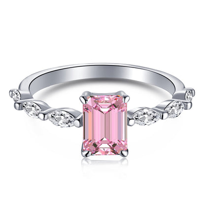 [⭐Sparkve Jewelry]1.0 Carat Dainty Resplendent Radiant Cut Daily Ring