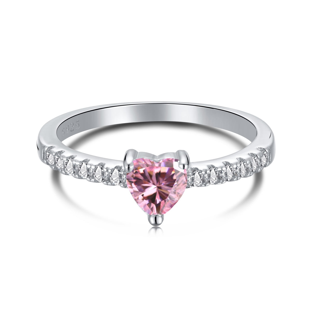 [⭐Sparkve Jewelry]0.5 Carat CaratEternity Charming Heart Shape Lover Ring