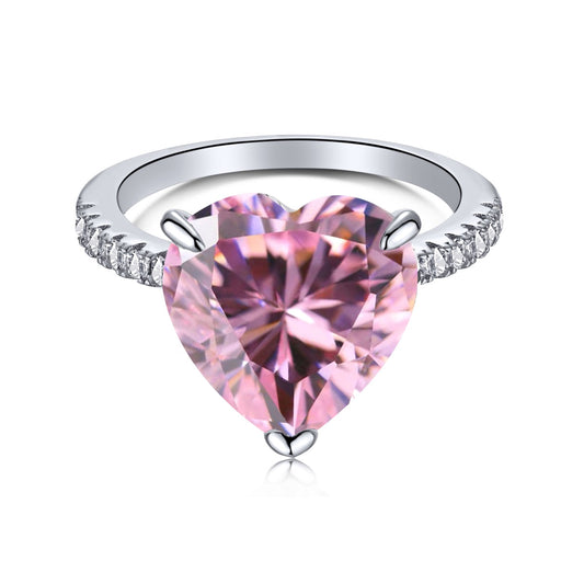 [⭐Sparkve Jewelry]6.0 Carat Luxurious ⭐Sparkveling Romantic Heart Cut Lover Ring