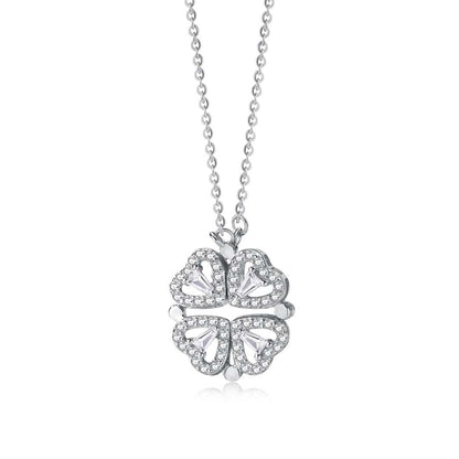 [⭐Sparkve Jewelry]Ornate Heart Cut Flower Shape Necklace