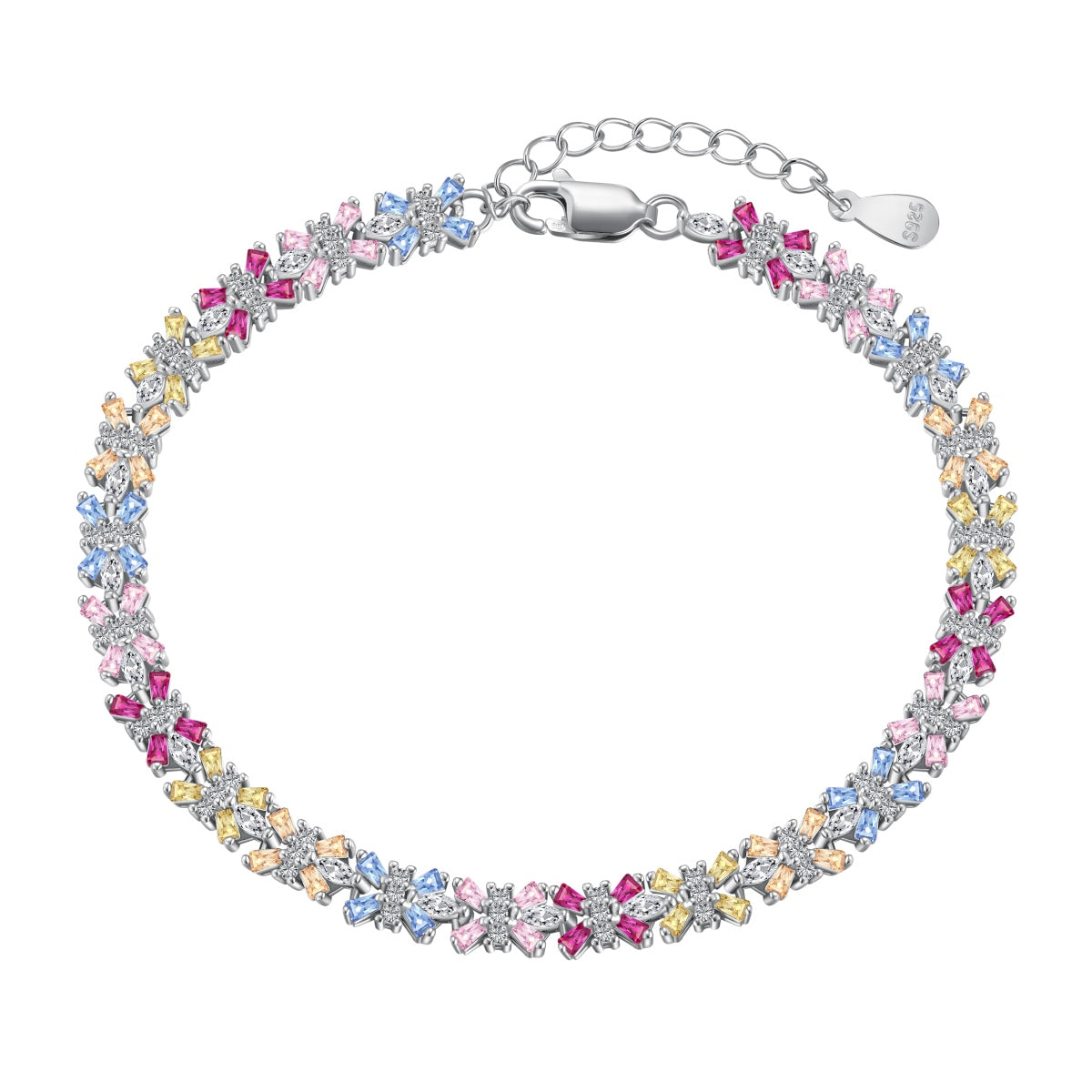 [⭐Sparkve Jewelry]Radiant Colorful Emerald Cut Party Bracelet