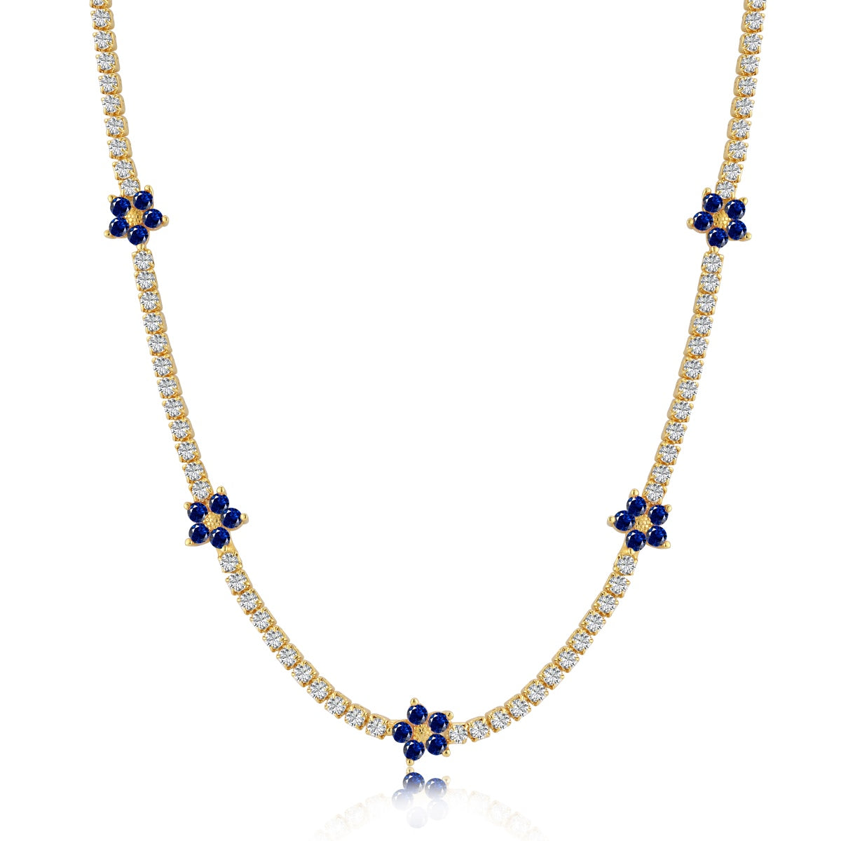 [⭐Sparkve Jewelry]Luxurious Colorful Flower Tennis Necklace