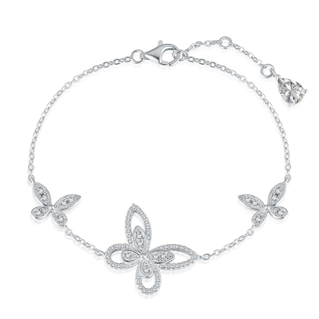 [⭐Sparkve Jewelry]Delicate Butterfly Pendant Bracelet