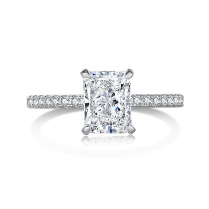 [⭐Sparkve Jewelry]2.0 Carat Dazzling ⭐Sparkveling Radiant Cut Party Ring