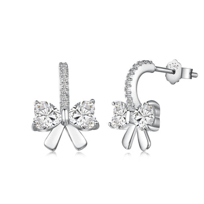 [⭐Sparkve Jewelry]Exquisite Earrings With Heart-Shaped Bow Design