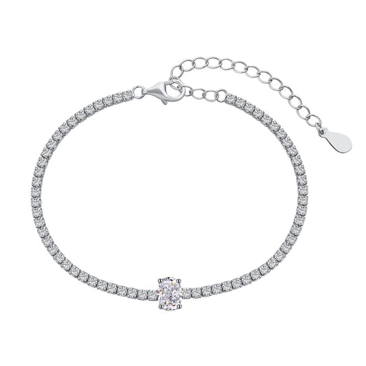 [⭐Sparkve Jewelry]0.75 Carat Exquisite Oval Cut Daily Bracelet