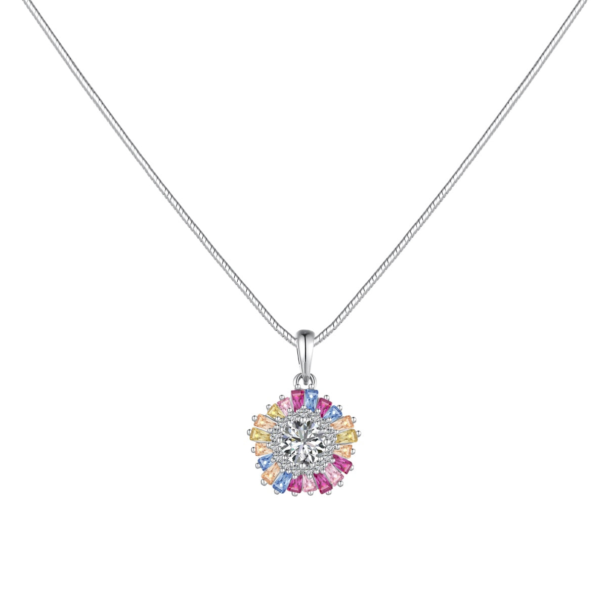 [⭐Sparkve Jewelry]Charming Flower Colorful Necklace