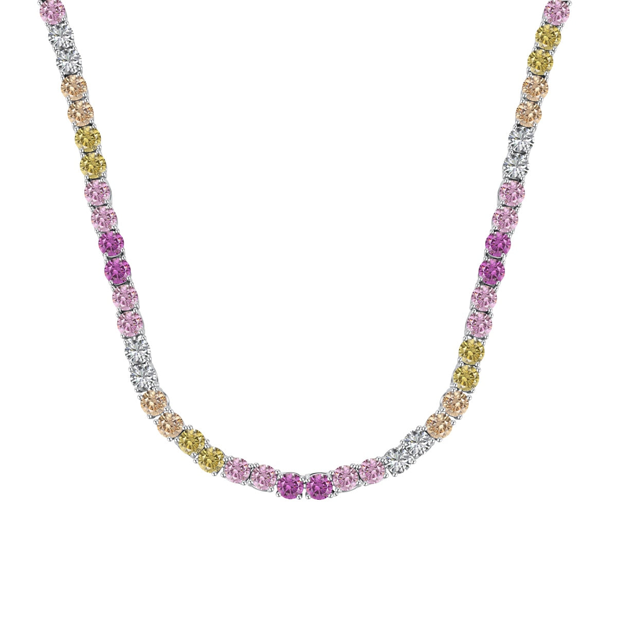 [⭐Sparkve Jewelry]Delicate Colorful Tennis Necklace