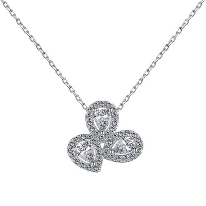 [⭐Sparkve Jewelry]Elegant Flower Shape Pear Cut Necklace
