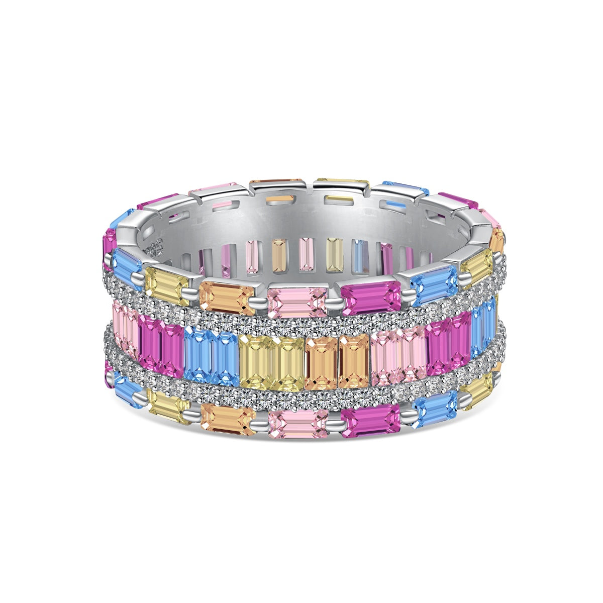 [⭐Sparkve Jewelry]Dazzling Colorful Radiant Cut Party Ring