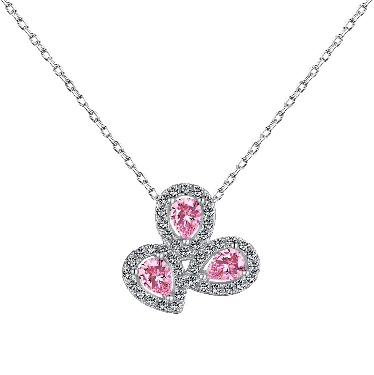 [⭐Sparkve Jewelry]Elegant Flower Shape Pear Cut Necklace