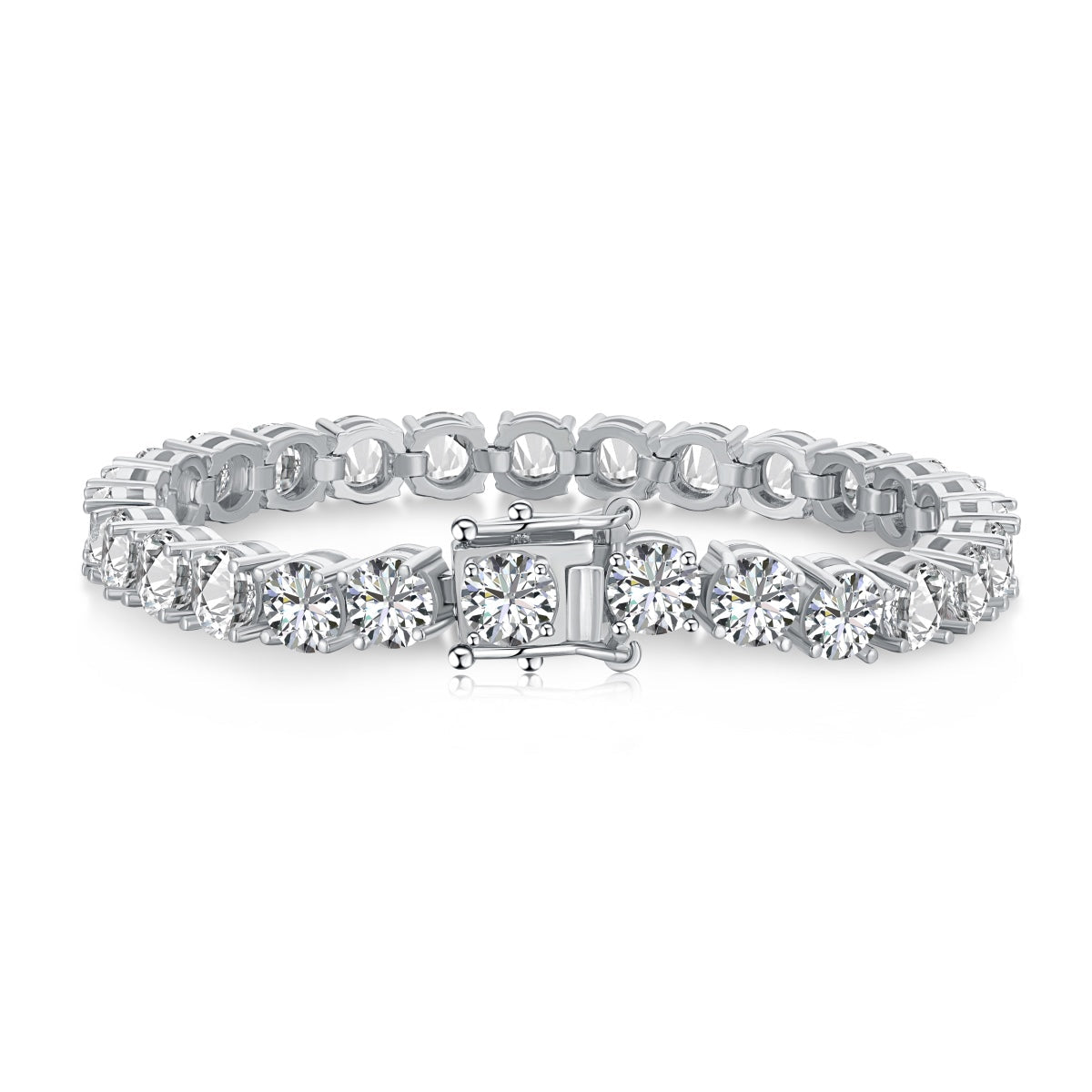 [⭐Sparkve Jewelry]0.75 Carat Dazzling Round Cut Wedding Bracelet