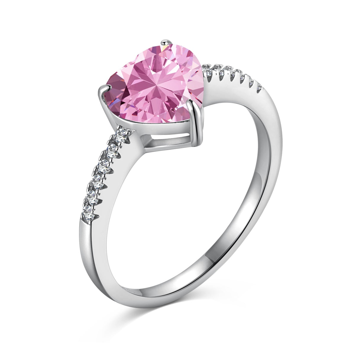 [⭐Sparkve Jewelry]2.0 Carat Dazzling Lustrous Heart Cut Lover Ring
