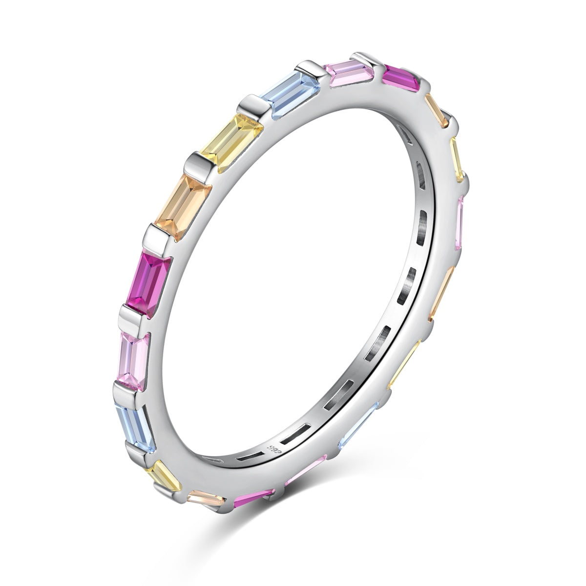 [⭐Sparkve Jewelry]Exquisite Multicolored Emerald Cut Daily Ring