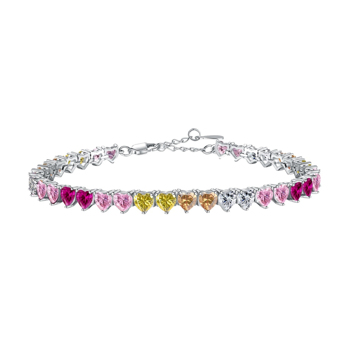 [⭐Sparkve Jewelry]Luxurious Colorful Romantic Heart Shape Lover Bracelet