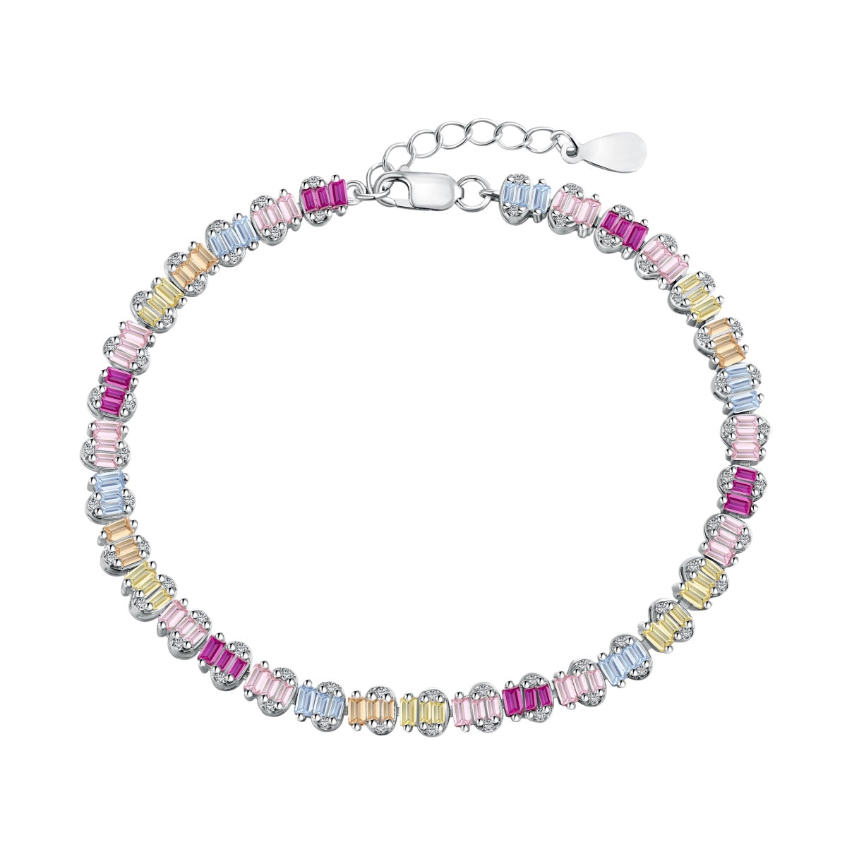 [⭐Sparkve Jewelry]Delicate Colorful Emerald Cut Party Bracelet