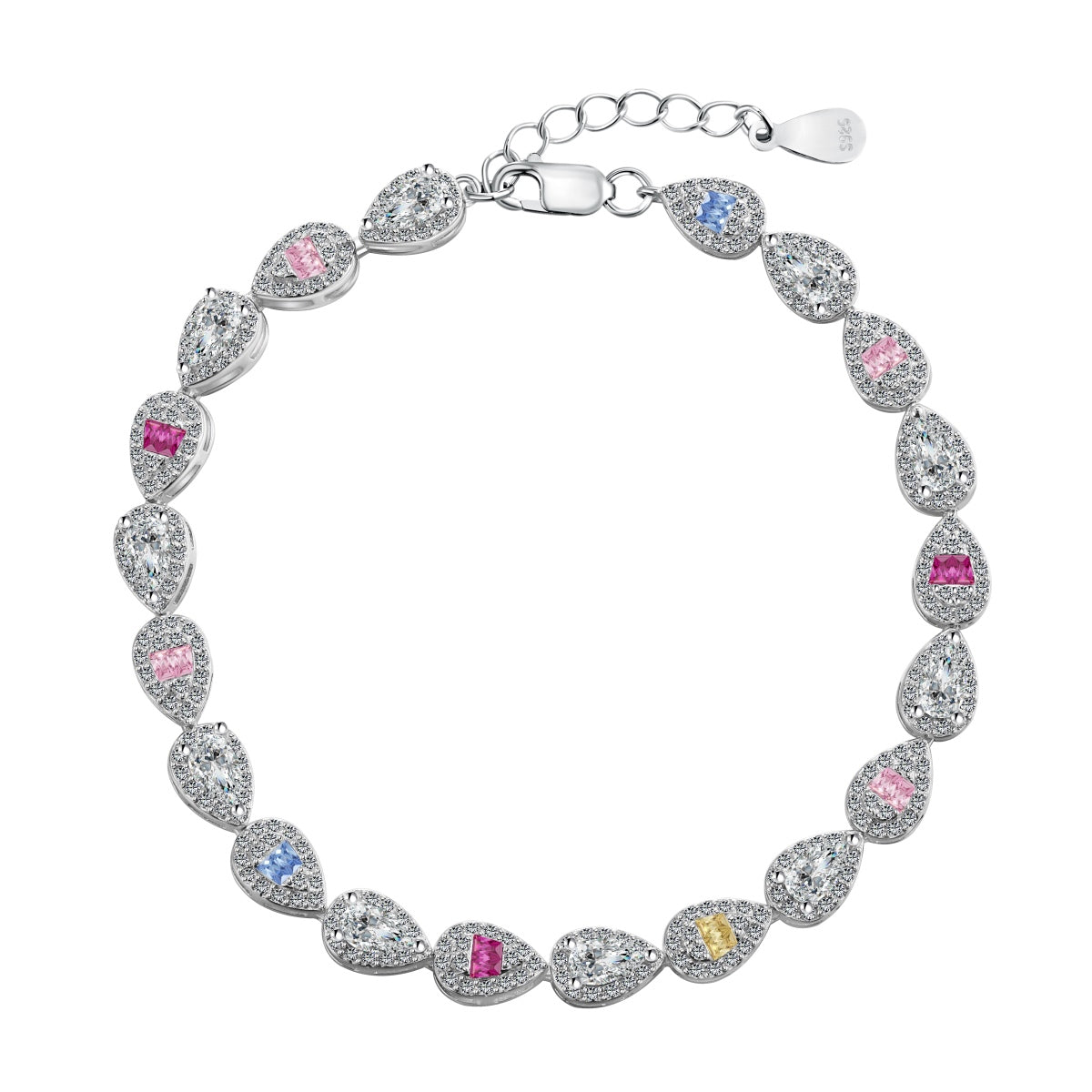 [⭐Sparkve Jewelry]0.25 Carat Radiant Water Drop Shape Daily Bracelet