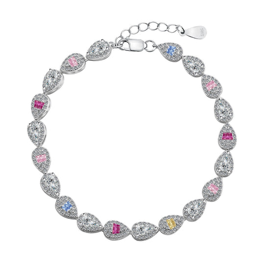 [⭐Sparkve Jewelry]0.25 Carat Radiant Water Drop Shape Daily Bracelet