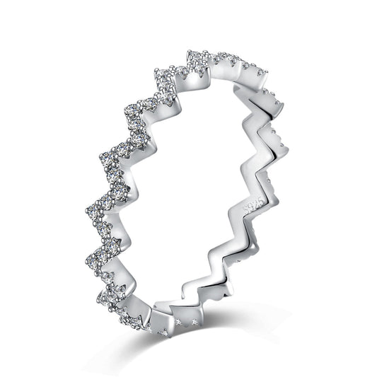 [⭐Sparkve Jewelry]Delicate Enchanting Wave Shape Daily Ring