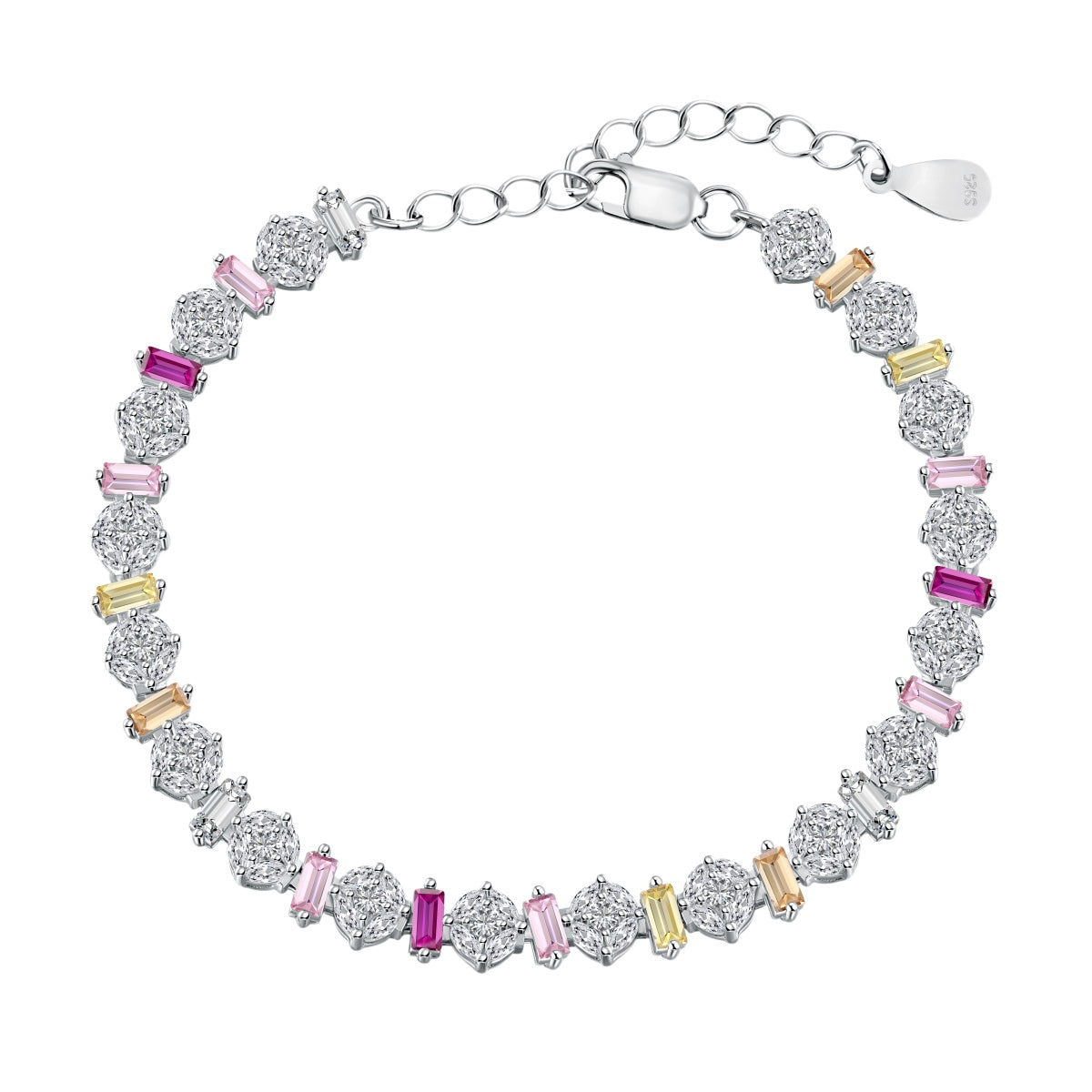 [⭐Sparkve Jewelry]Radiant Colorful Round Shape Daily Bracelet
