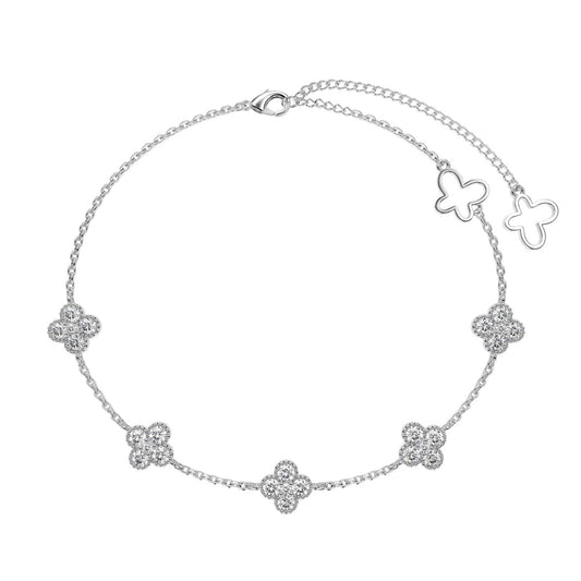 [⭐Sparkve Jewelry]Four-Leaf Clover Hollow Butterfly Bracelet