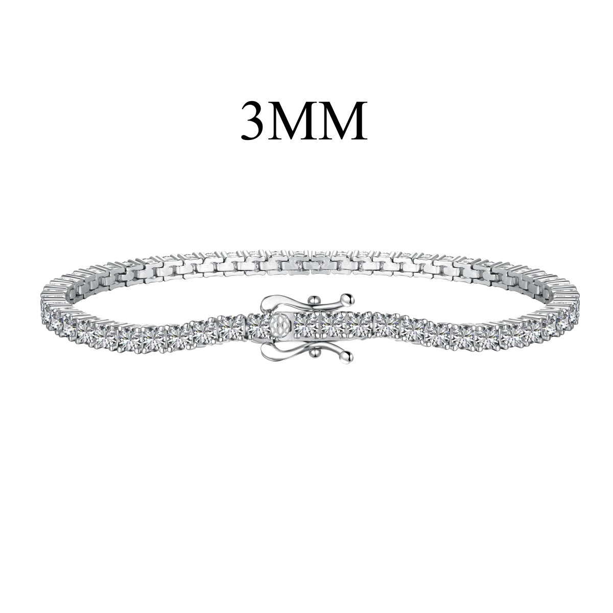 [⭐Sparkve Jewelry]Dainty Charming Round Cut Tennis Bracelet