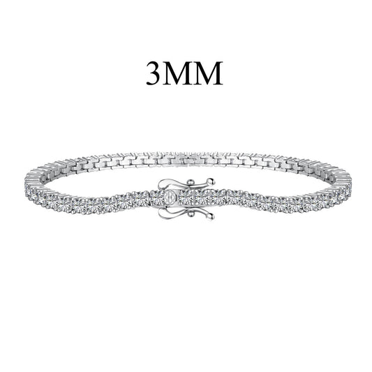 [⭐Sparkve Jewelry]Dainty Charming Round Cut Tennis Bracelet