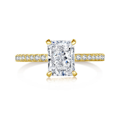 [⭐Sparkve Jewelry]2.0 Carat Dazzling ⭐Sparkveling Radiant Cut Party Ring