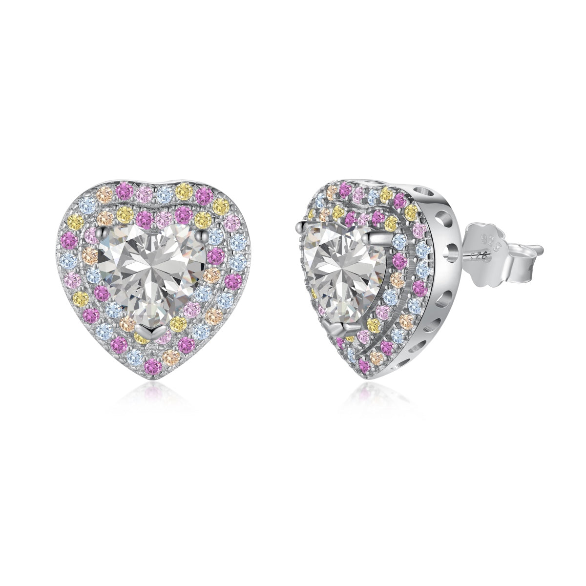 [⭐Sparkve Jewelry]Dazzling Heart Shape Lover Earrings